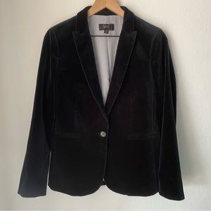 J. Crew Velvet Black Parke Blazer Size 6P